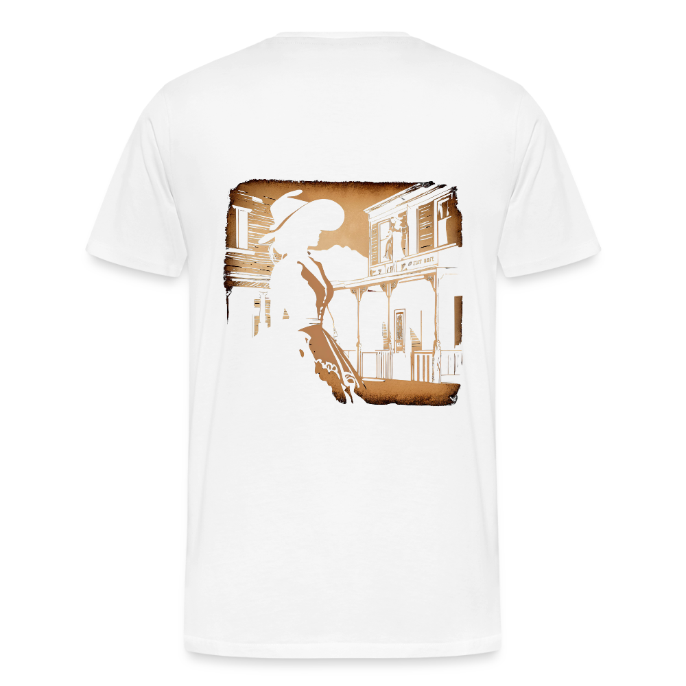 GLEN ELLEN OUTLAW SILHOUETTE Men's T-Shirt - white