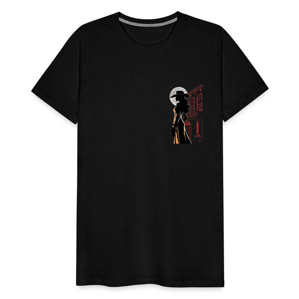 GLEN ELLEN OUTLAW SILHOUETTE Men's T-Shirt - black