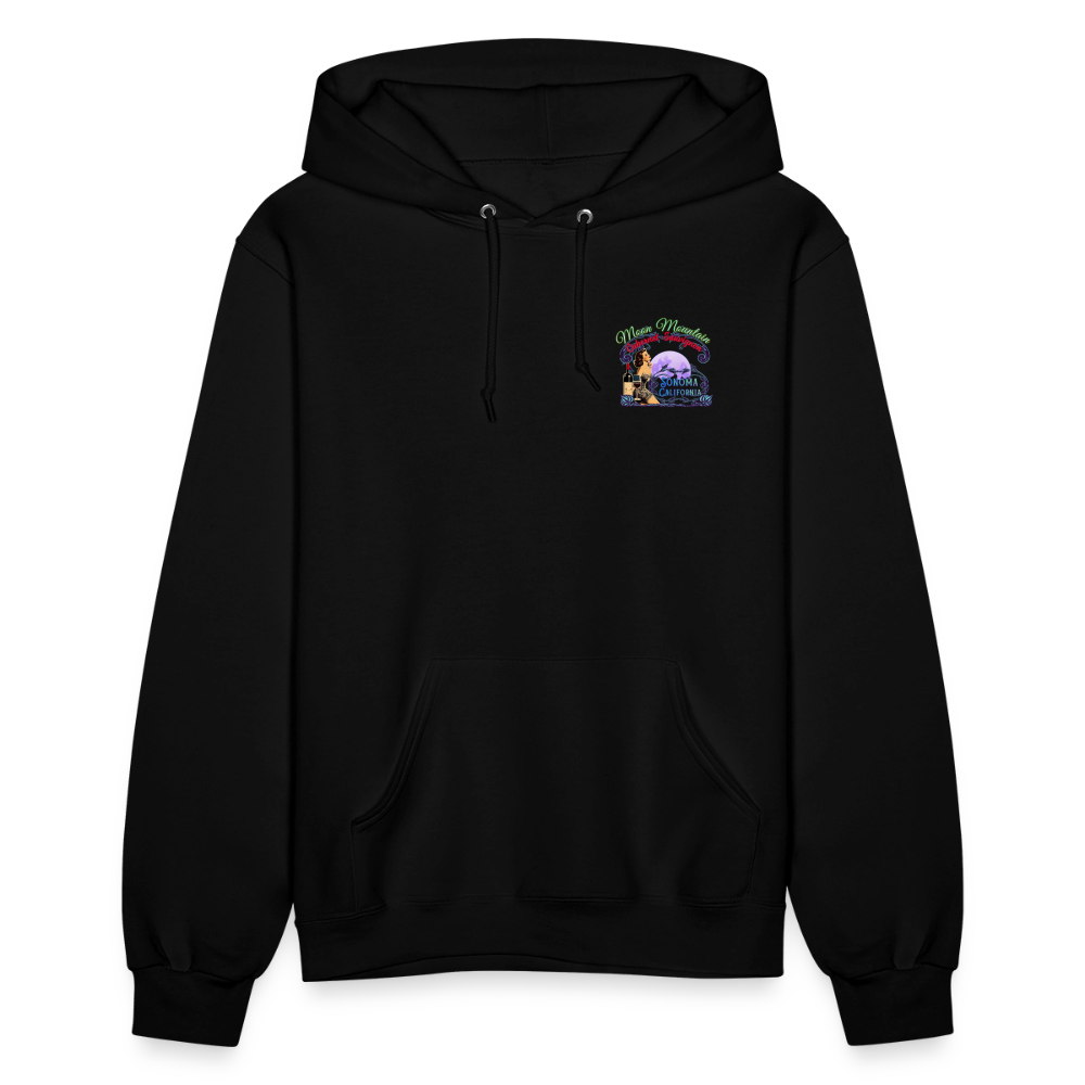 MOON MOUNTAIN CABERNET PINUP Women's Hoodie - black