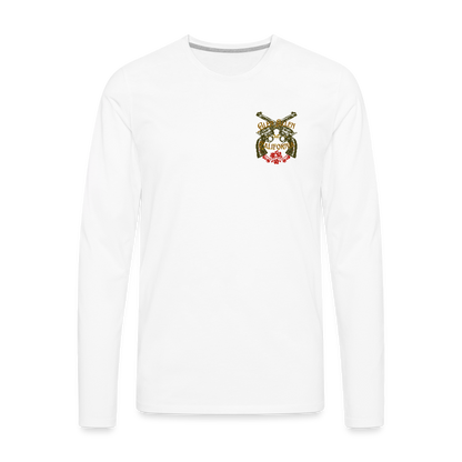 GLEN ELLEN OUTLAW SILHOUETTE Men's Long Sleeve T-Shirt - white