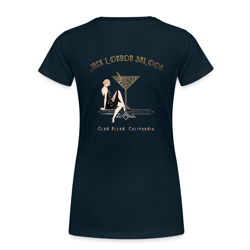 SALOON DECO COCKTAILS Women's Hoodie - deep navy