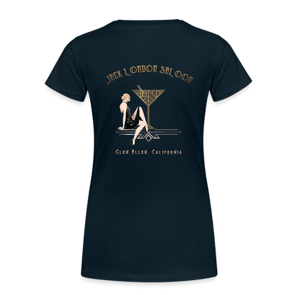 SALOON DECO COCKTAILS Women's Hoodie - deep navy