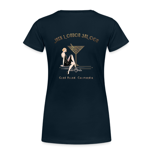 SALOON DECO COCKTAILS Women's Hoodie - deep navy