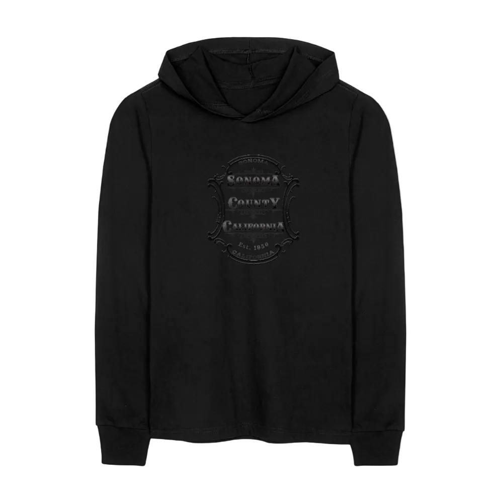 Sonoma County Emblem Long Sleeve Hooded T-Shirt Secondary image