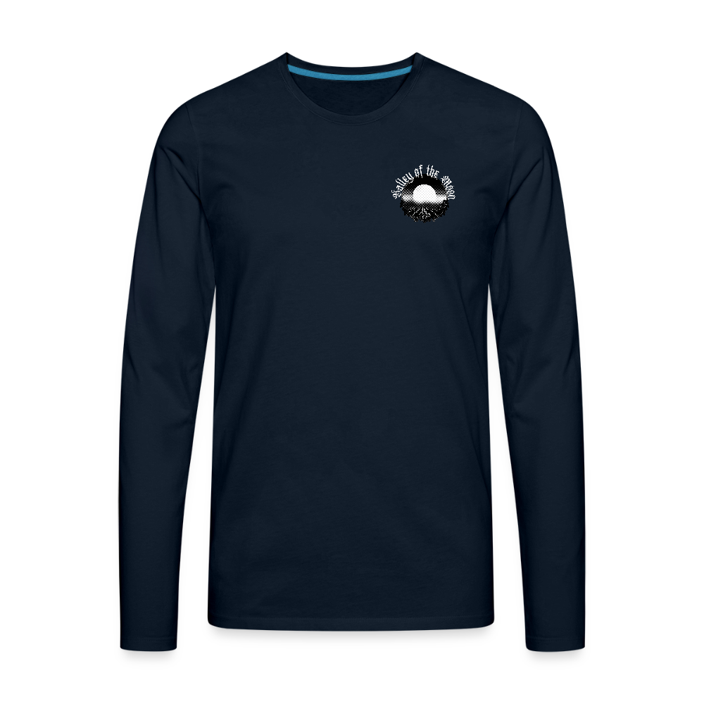 VALLEY OF THE MOON "MISTY" Men's Long Sleeve T-Shirt - deep navy