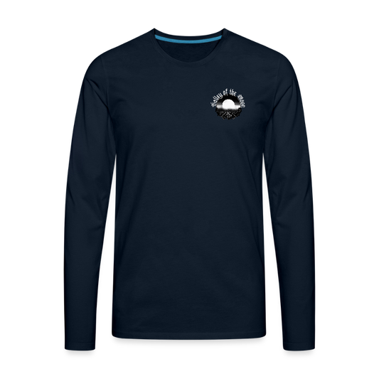 VALLEY OF THE MOON "MISTY" Men's Long Sleeve T-Shirt - deep navy