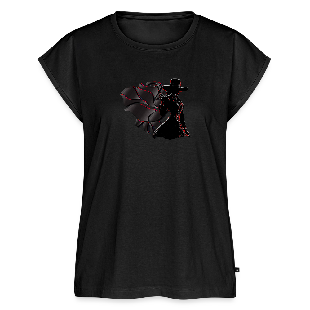 Sonoma Rebel Women's Roll Cuff T-Shirt - black