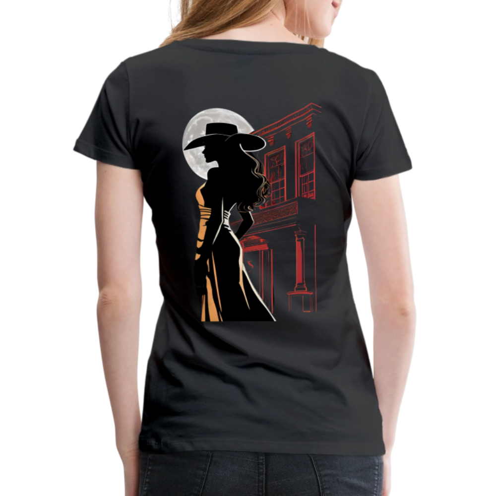 JACK LONDON SALOON OUTLAW Women’s Premium T-Shirt - black