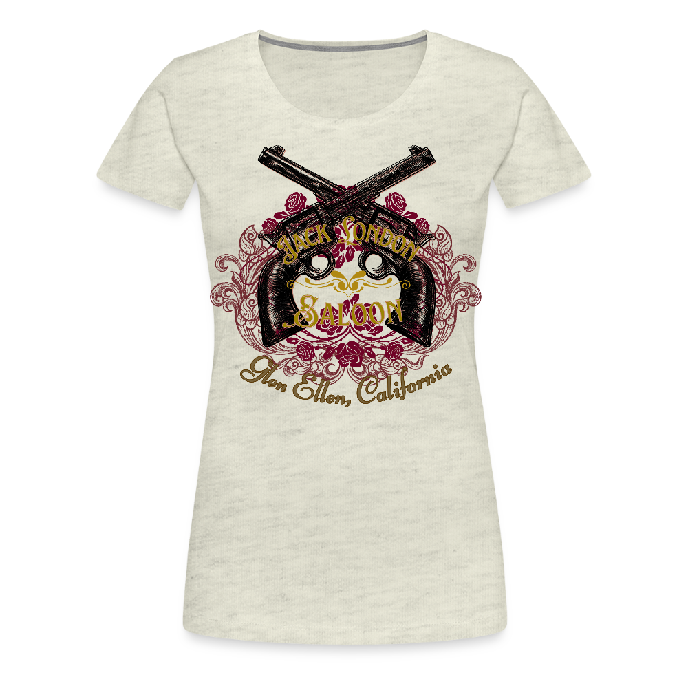 JACK LONDON SALOON OUTLAW Women’s Premium T-Shirt - heather oatmeal