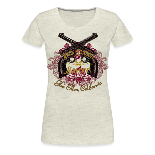 JACK LONDON SALOON OUTLAW Women’s Premium T-Shirt - heather oatmeal