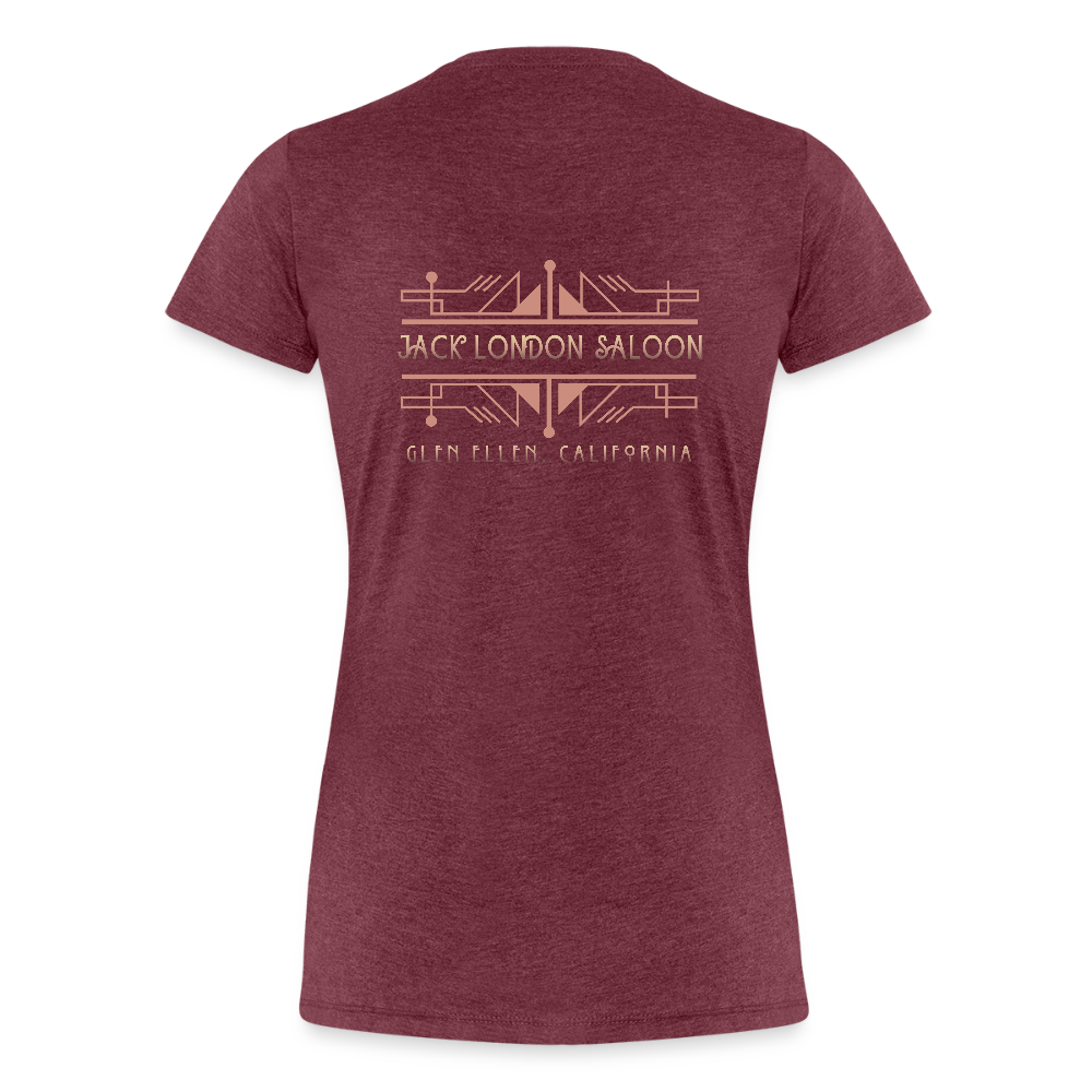 JACK LONDON SALOON "ROSE COCKTAILS" Women’s T-Shirt - heather burgundy