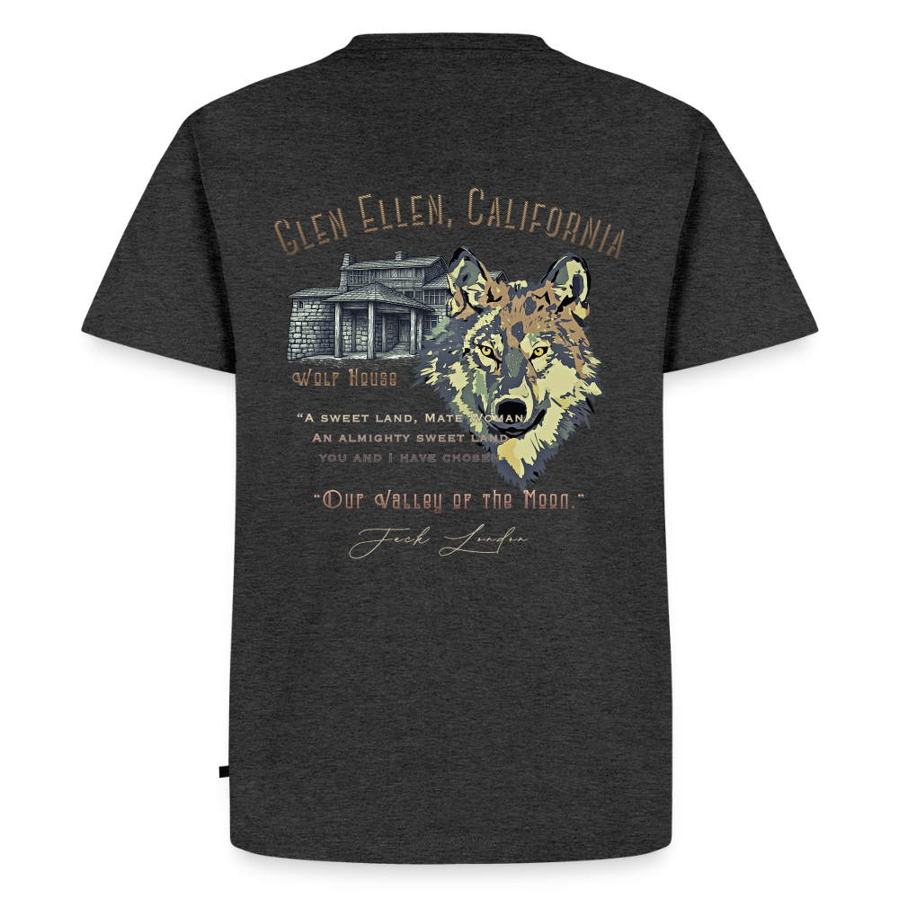 Jack London Moon  Men's T-Shirt - heather anthracite