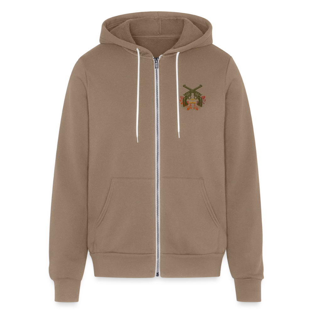 Vintage Outlaw Unisex Full Zip Hoodie - cinder