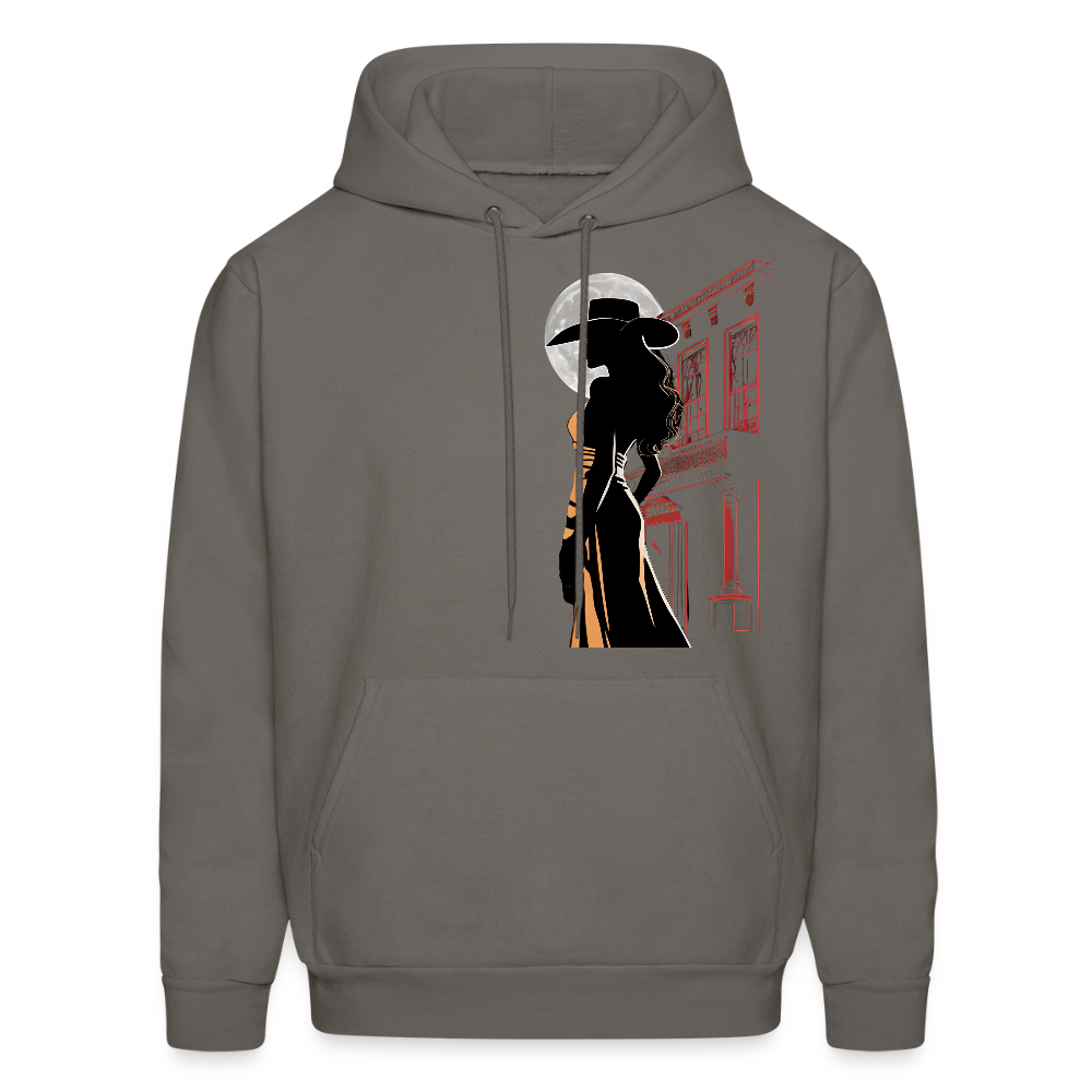 JACK LONDON SALOON "OUTLAW" Men's Hoodie - asphalt gray