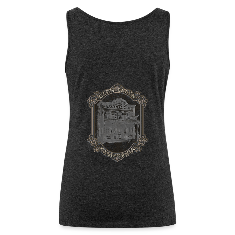 Glen Ellen Vintage Emblem Women’s Premium Tank Top - charcoal grey
