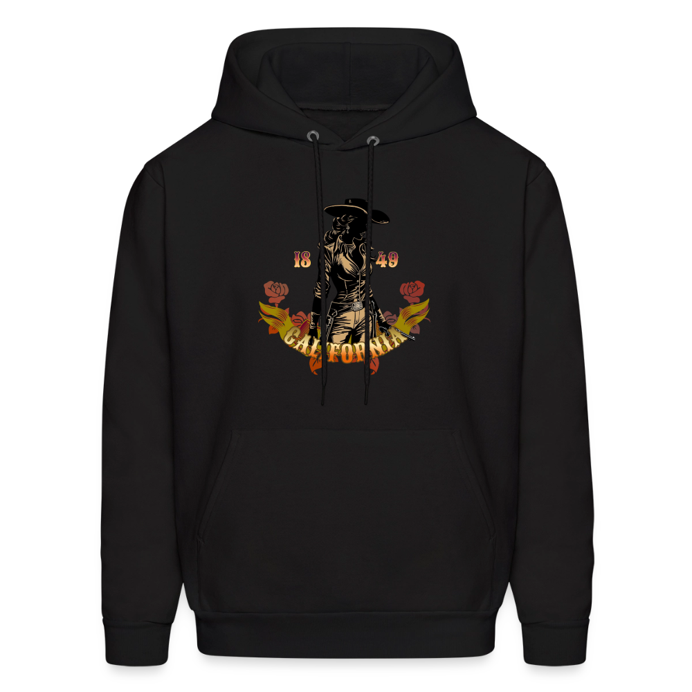 California Outlaw Men's Pullover Hoodie - black