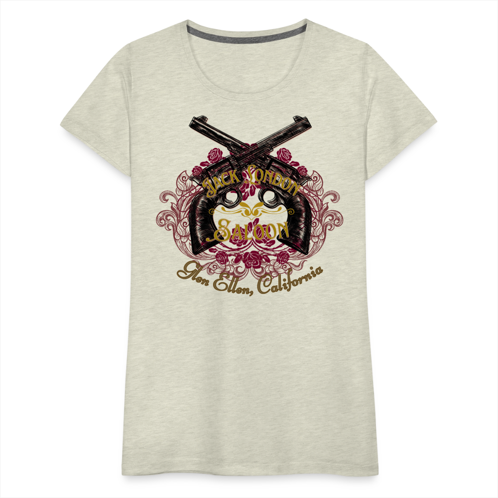 JACK LONDON SALOON OUTLAW Women’s Premium T-Shirt - heather oatmeal