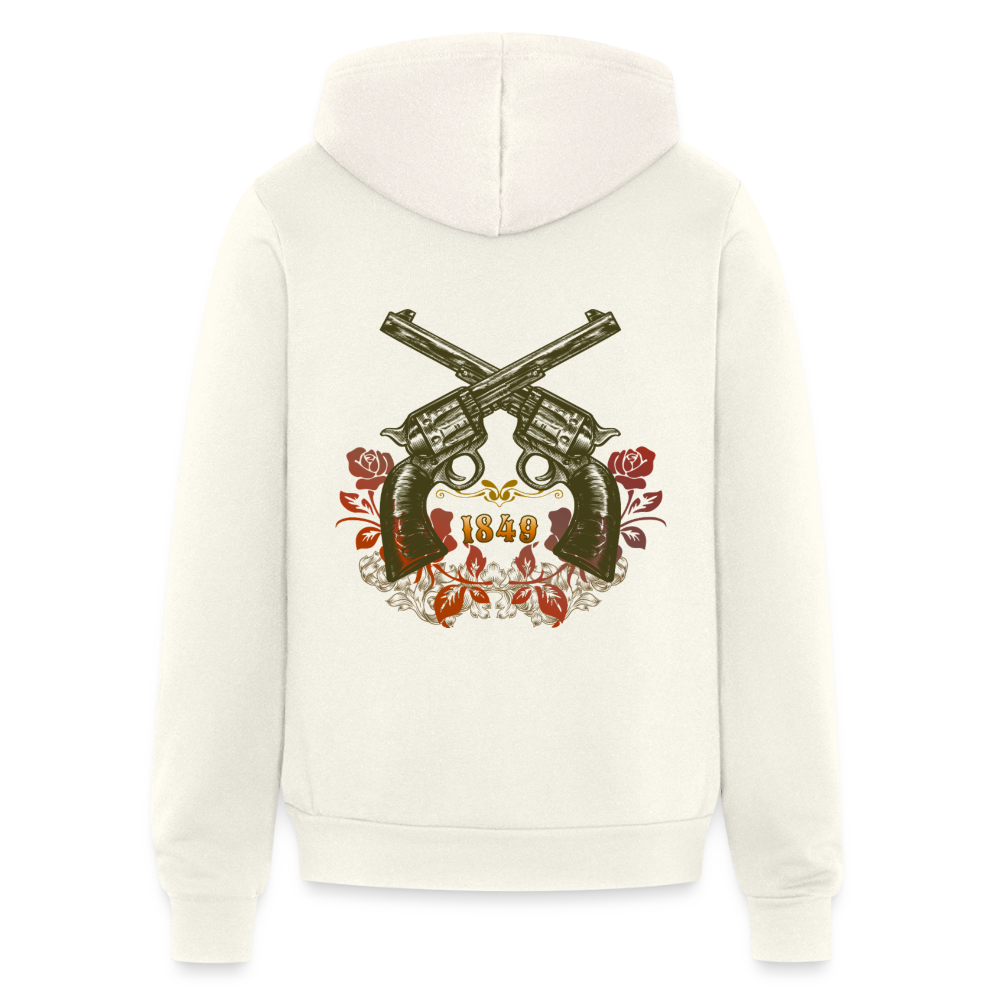 Vintage Outlaw Unisex Full Zip Hoodie - vintage white