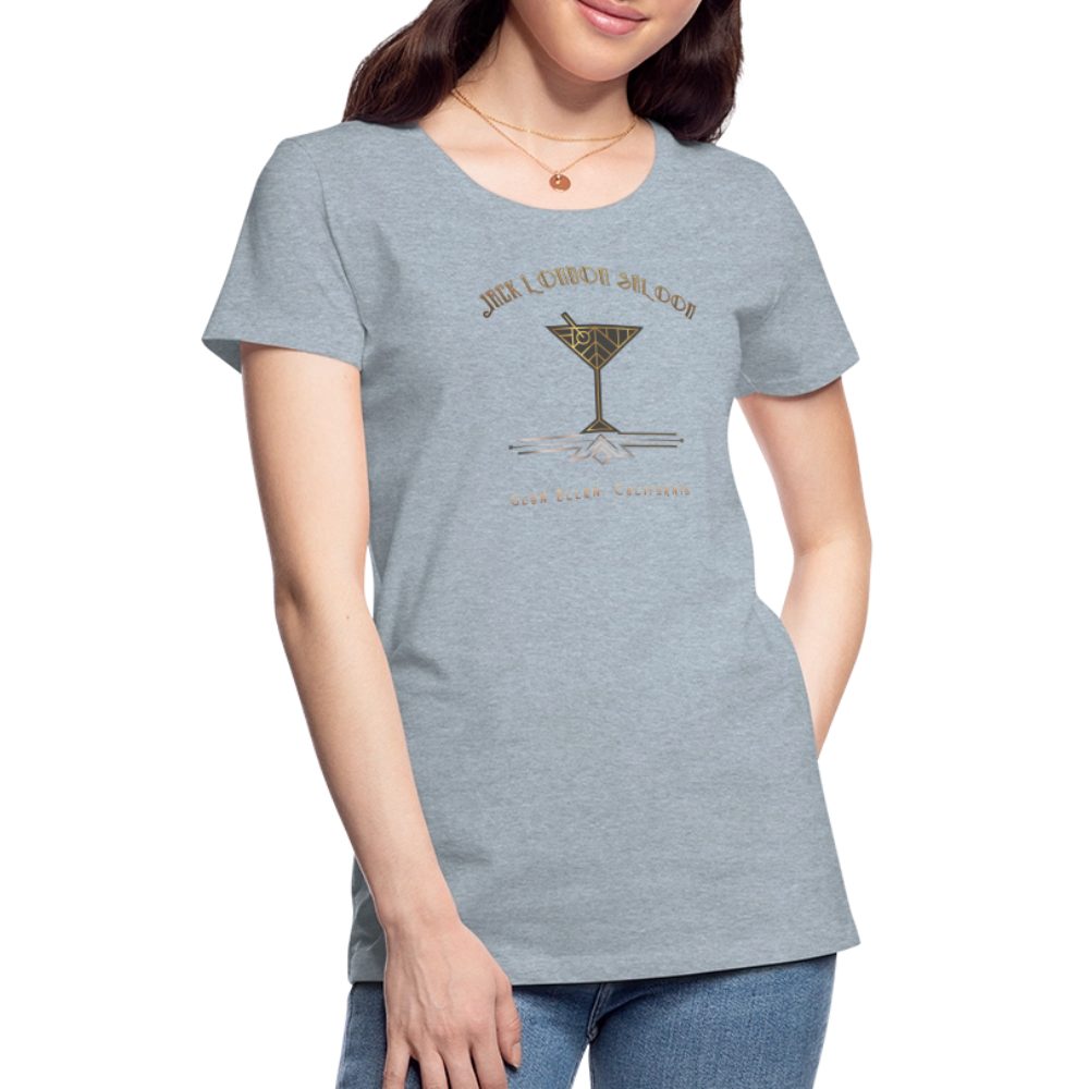 SALOON DECO COCKTAILS Women's Hoodie - heather ice blue