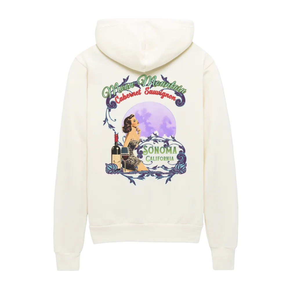 MOON MOUNTAIN CABERNET PINUP Unisex Full Zip Hoodie - Hoodies from Spreadconnect