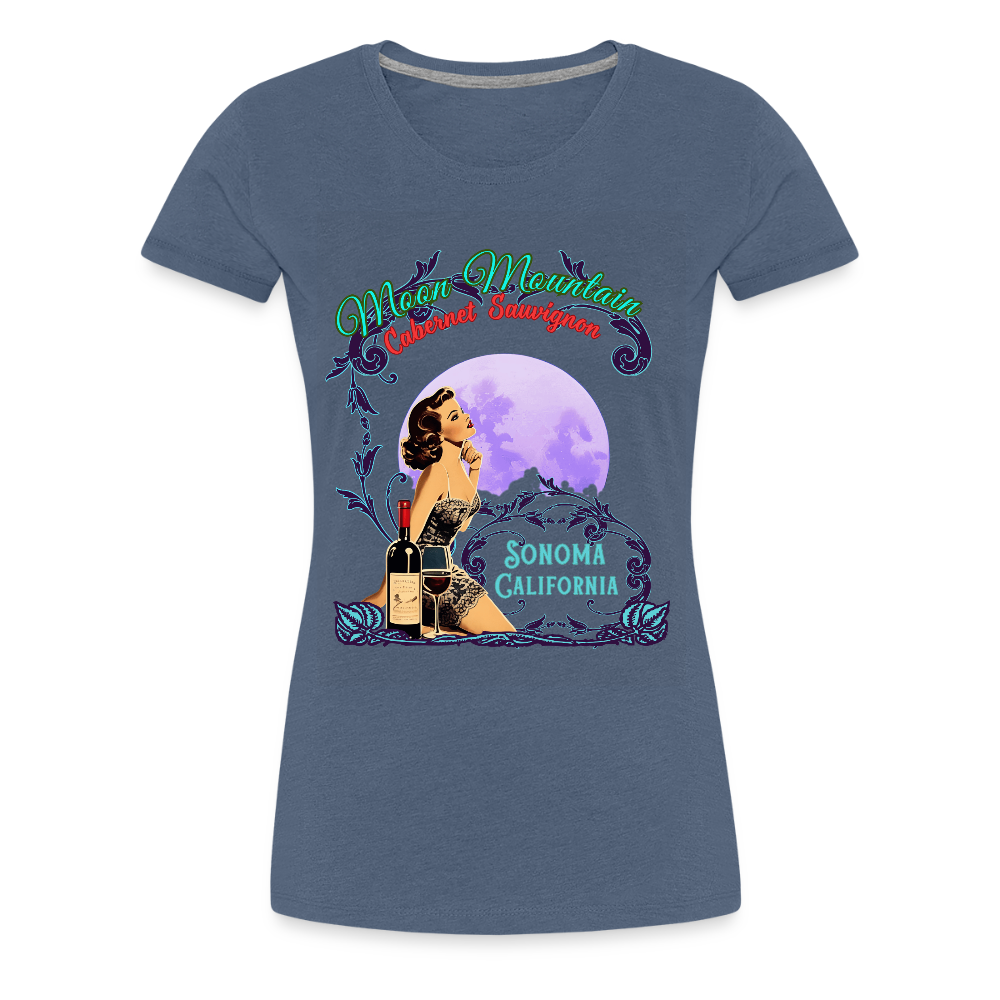 MOON MOUNTAIN CABERNET SAUVIGNON PINUP Women’s T-Shirt - T-Shirts from Spreadconnect