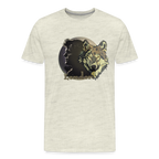 Jack London Moon  Men's T-Shirt - heather oatmeal