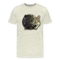 Jack London Moon  Men's T-Shirt - heather oatmeal