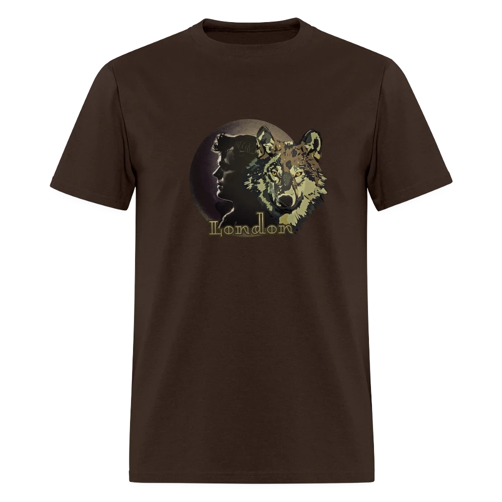 Jack London Moon  Men's T-Shirt - brown