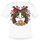 California Cowgirl Fitted Cotton/Poly T-Shirt - white