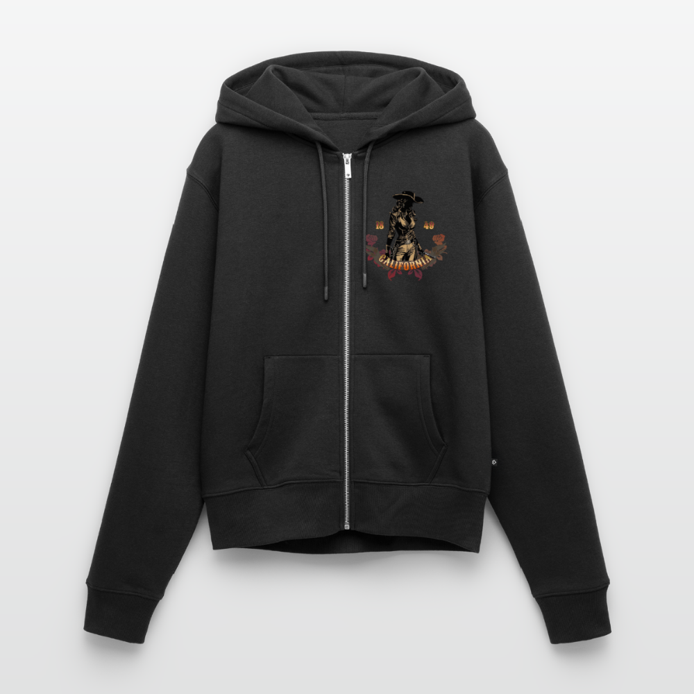 Vintage Outlaw Women's  Organic Zip Hoodie - black
