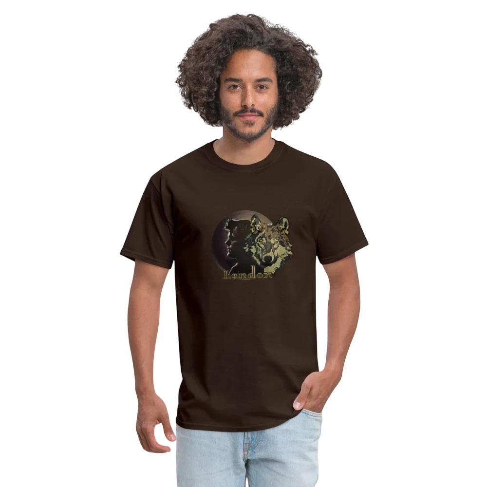 Jack London Moon  Men's T-Shirt - brown