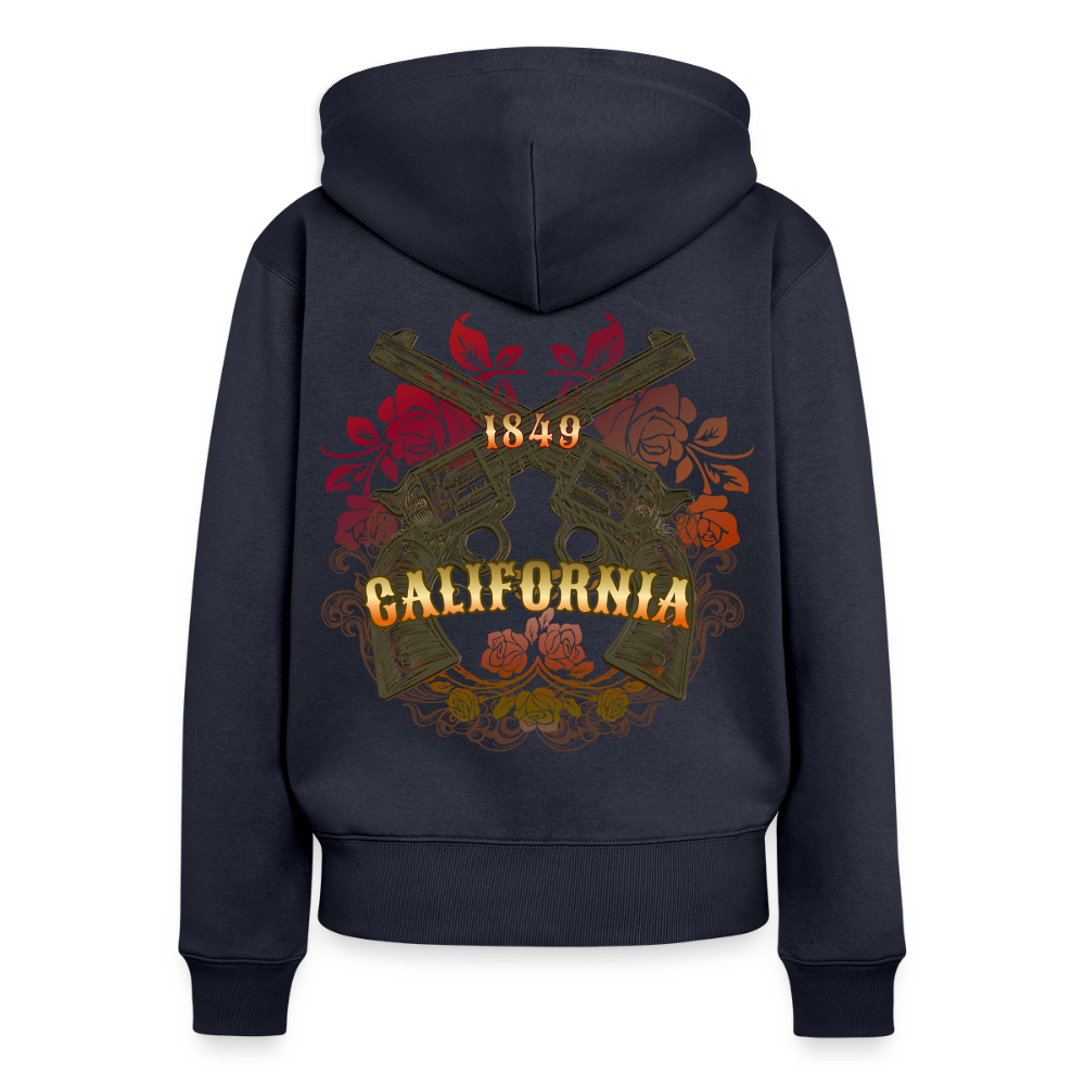 Vintage Outlaw Women's  Organic Zip Hoodie - navy