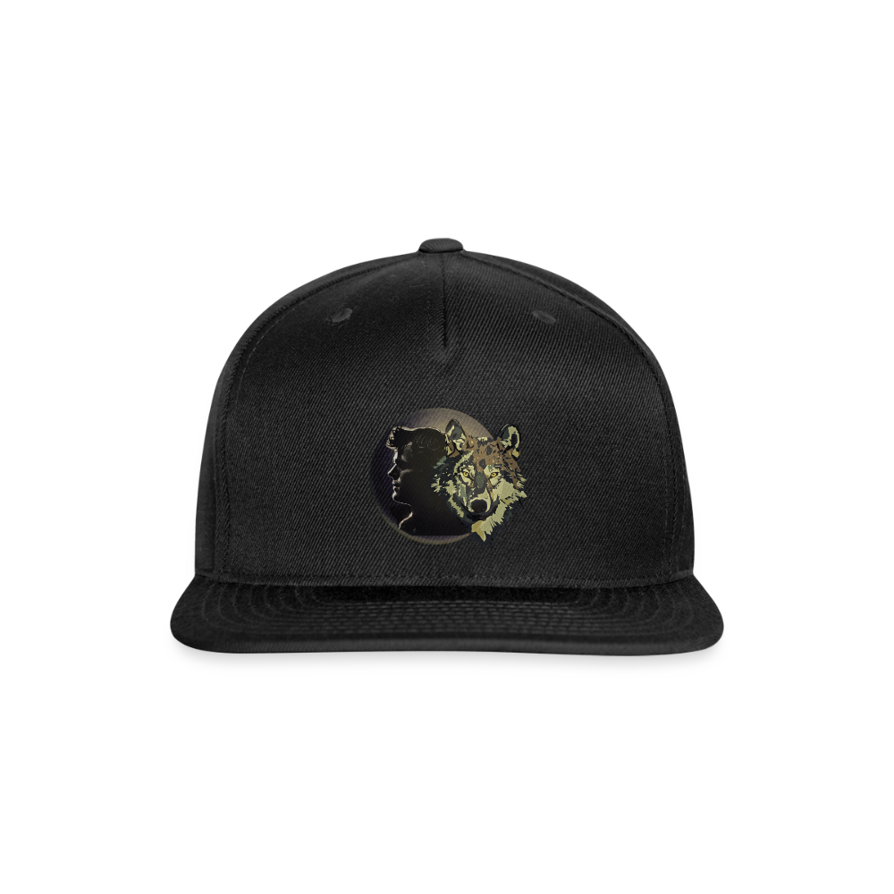 Jack London Wolf Snapback Baseball Cap - black Main image