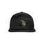 Jack London Wolf Snapback Baseball Cap - black