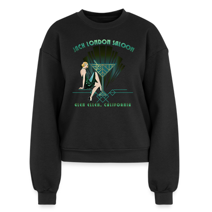 Women's Fleece Crewneck Sweatshirt - black