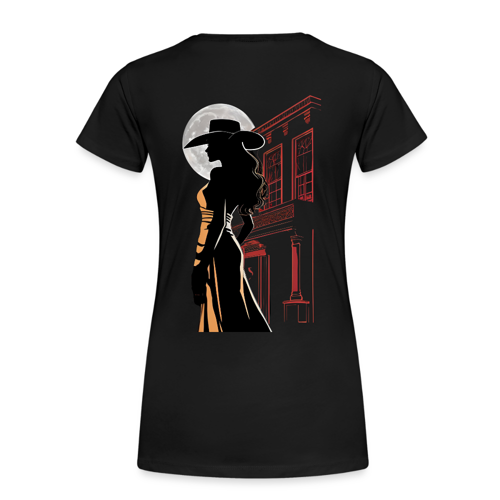 JACK LONDON SALOON OUTLAW Women’s Premium T-Shirt - black