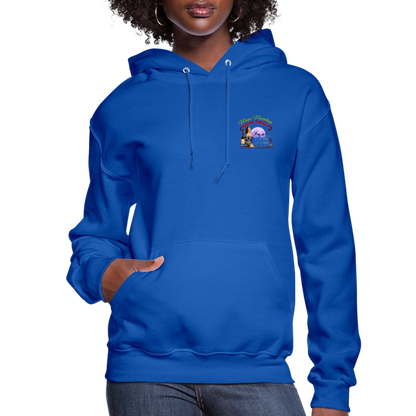 MOON MOUNTAIN CABERNET PINUP Women's Hoodie - royal blue
