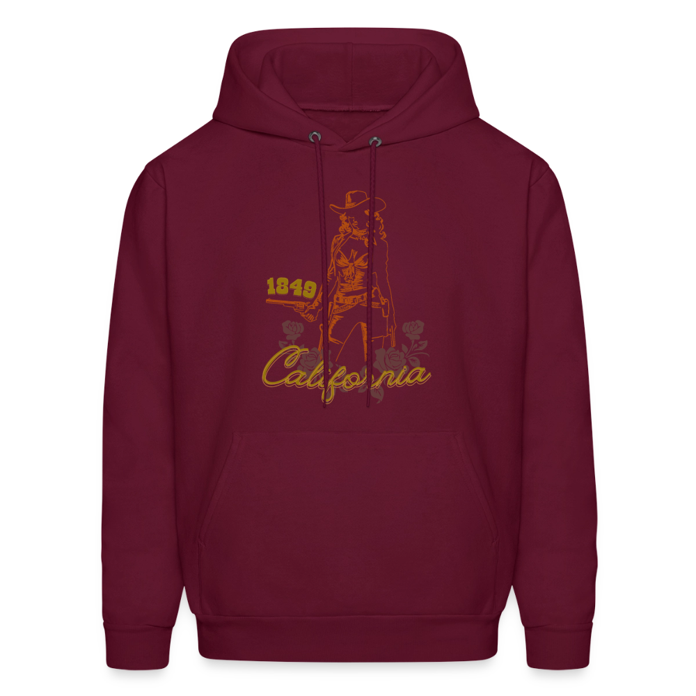 California Cowgirl Men’s Hoodie - burgundy