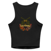 Slim Fit Rib Women's Tank Top - black