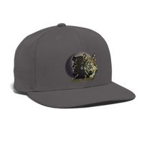 London Wolf Snapback Baseball Cap - dark grey