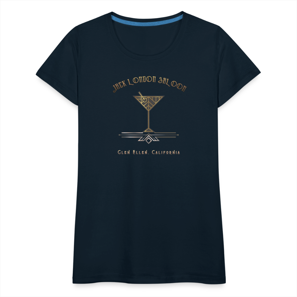 SALOON DECO COCKTAILS Women's Hoodie - deep navy