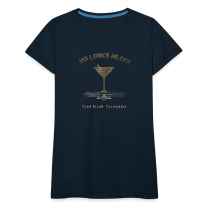 SALOON DECO COCKTAILS Women's Hoodie - deep navy