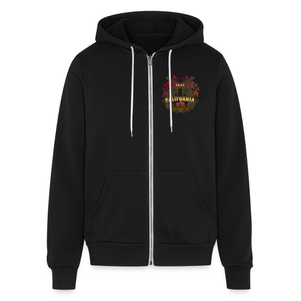 California Outlaw Full Zip Hoodie - black