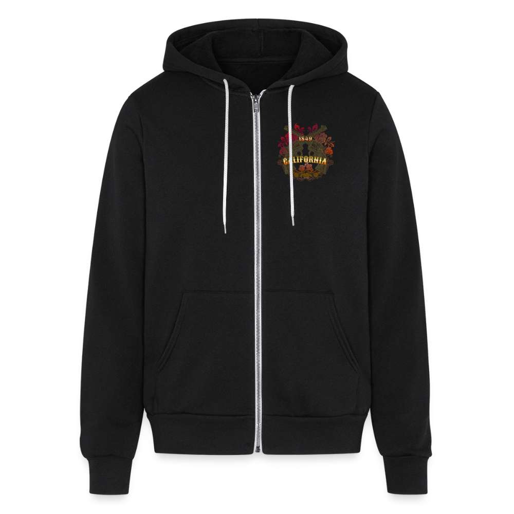 Unisex Full Zip Hoodie - black