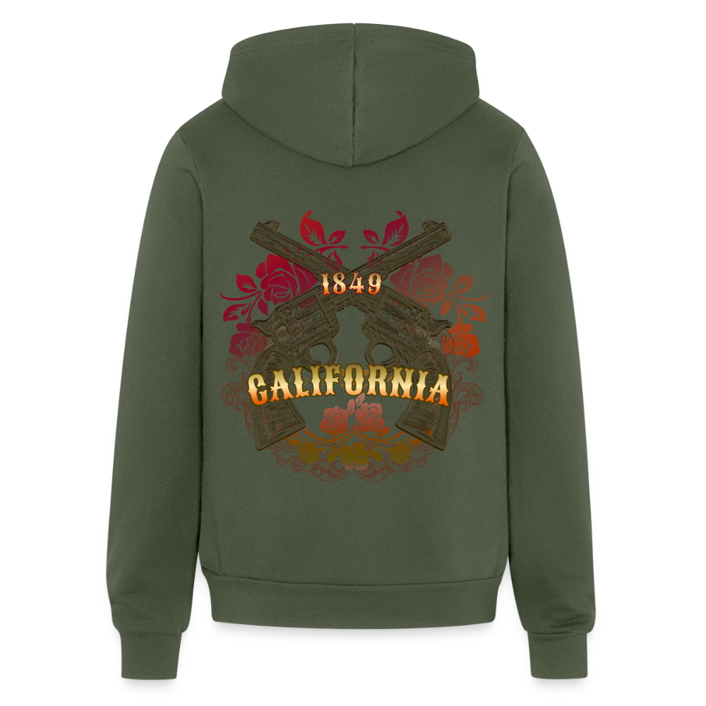 California Outlaw Full Zip Hoodie - military green
