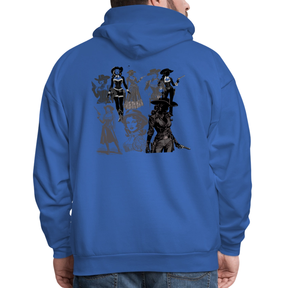 Outlaw Women Men's Fitted Cotton/Poly T-Shirt - royal blue