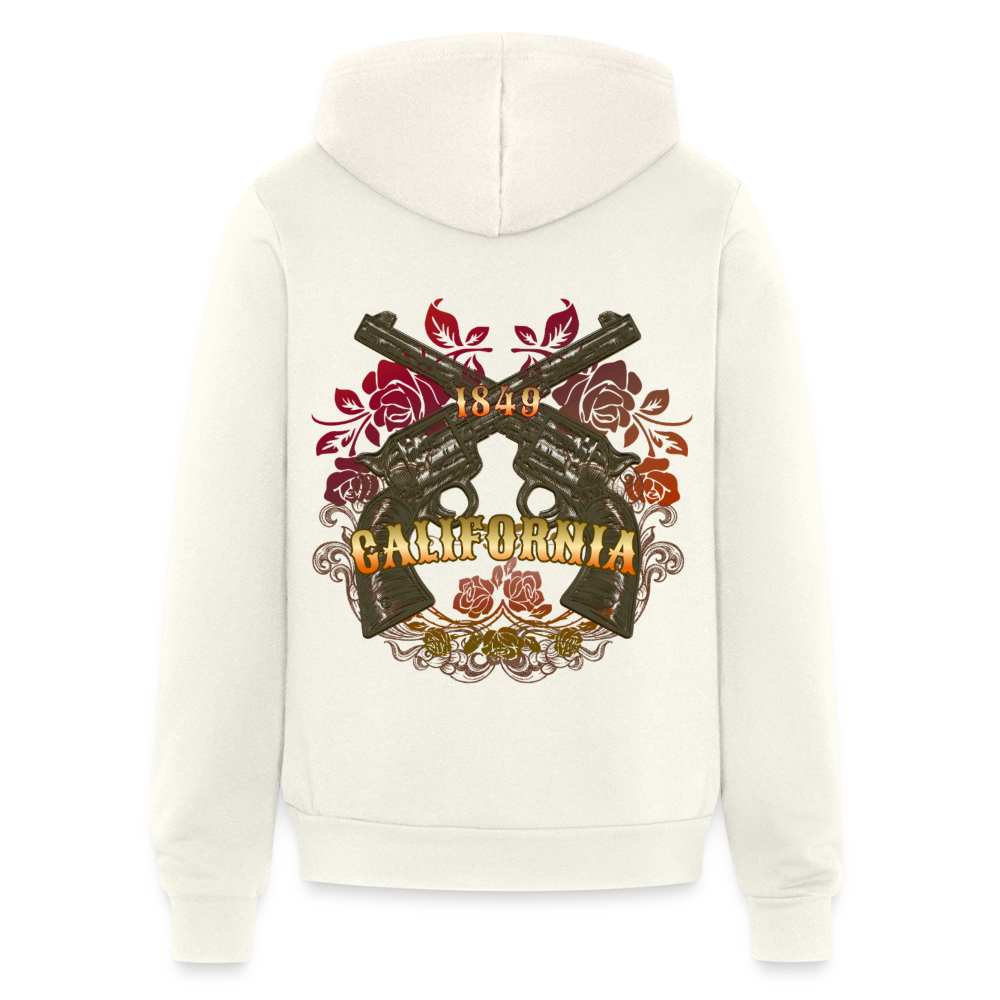 California Outlaw Full Zip Hoodie - vintage white