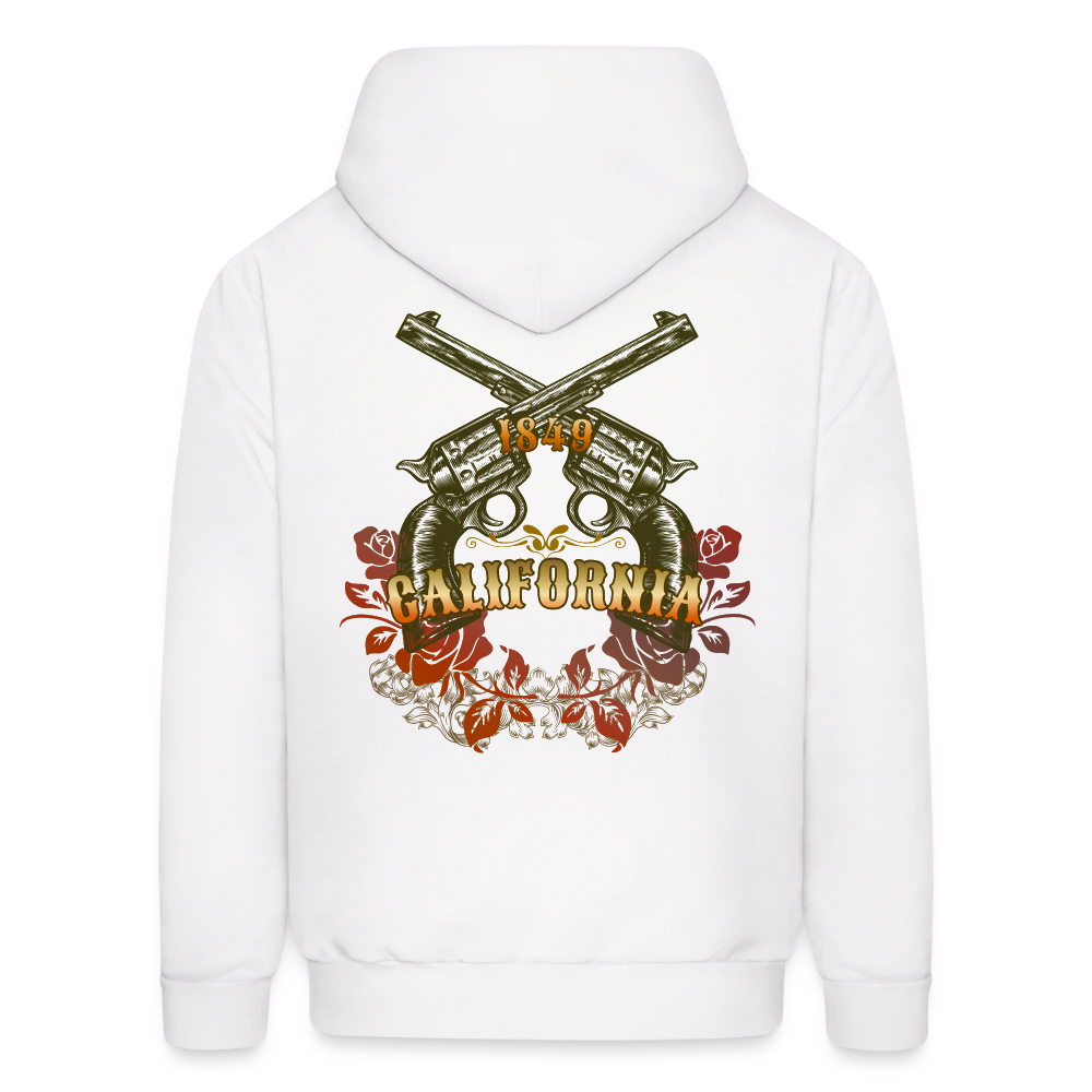 California Outlaw Men's Pullover Hoodie - white