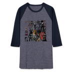 Baseball T-Shirt - heather blue/navy