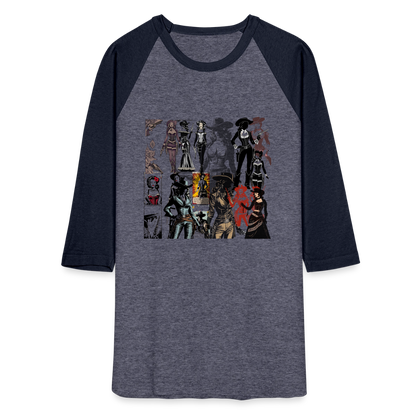 Baseball T-Shirt - heather blue/navy